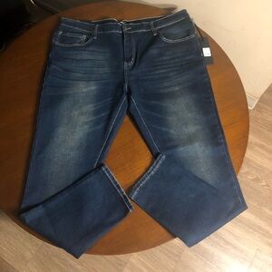 NWT Fashion Nova Reid Skinny Jean - Dark-wash Size 42